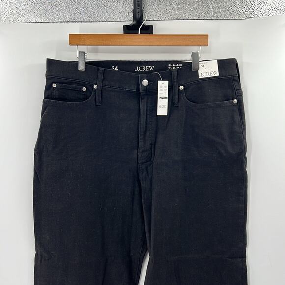 J. Crew Women's 96 Slim Wide Leg Jeans - Black - 34 - New with tags - Picture 2 of 9